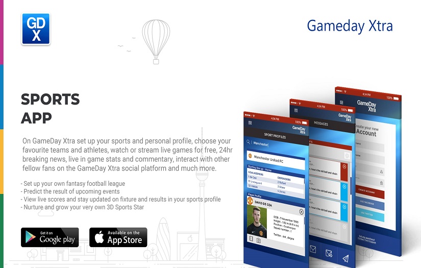Game day Xtra Sports Mobile Application screenshot 1